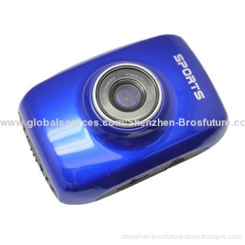 720P 2.0-inch Touch Screen Waterproof Mini Outdoor Sports Camera, Loop Recording